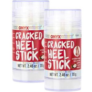 Onyx Professional cracked Heel Repair Balm Stick (2 Pack) Dry Cracked Feet Treatment, Moisturizing Heel Balm Rolls On So No Mess zoals Voetcrème of Voetlotion, Rescues Cracked Voeten for Skin So Soft
