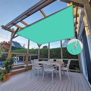 NAKAGSHI Zonnezeil, waterdicht, hemelsblauw, 2,5 × 4 m, zonnezeil met rechthoekig oogje, uv-bescherming 95%, voor tuin, balkon, terras, camping, outdoor