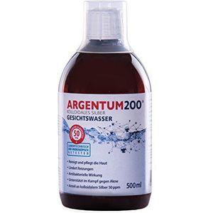 Colloïdaal zilver 50 ppm | Antibacterieel gezichtswater in een fles van 500 ml | Reinigt je huid, ondersteunt tegen acne en verlicht irritaties |