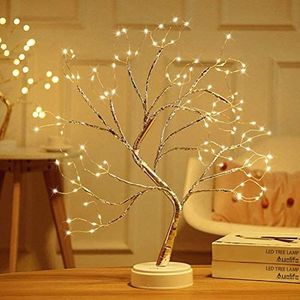 Mgsiko Lichtboom lichttakken, boompjes, berken, decoratieve takken, 108 LED-boom met bloemen bloesemboom lichtboom warm wit, werkt op batterijen, kerstverlichting, kerstdecoratie voor thuis en feest