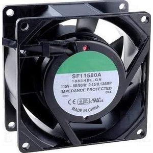 LMNCBVYA High-Performance 80mm AC Fan - 115V, 14W, 26/31CFM, Quiet Operation, Durable Design