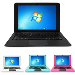 BlueBose 10,1 Zoll Windows 10 Laptop 2 GB RAM + 32 GB Atom Quad Core Ultra Thin Notebook-Computer Full HD 1,44 GHz USB 3.0 WiFi HDMI Bluetooth (Schwarz-DE klaviatur(QWERTZ))