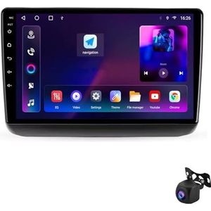 Android 12 Auto Bluetooth Radio 9 Inch Touch Screen Auto Radio Spelers voor Jeep Grand Cherokee WK2 2013-2020 met Navi GPS autoradio Ondersteunt 4G WiFi USB Stuurbediening Mirror Link RDS(XY6 8Core 4+