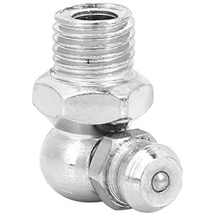 Premium Stalen Vetnippelfittingen - 10 Stks Metaalvervangende Vetpistoolmondstuk, Roestbestendig voor Automotive, Motorfiets, Industriële Toepassingen (M8 90)