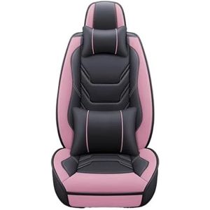 Stoelhoezen Universele Autostoel Cover Voor INFINITI Voor FX35 ESQ EX25 JX35 M25 M35 QX50 QX56 Q50 QX60 QX70 Q60 G35 Accessoires Seat Protectors Autostoelhoezensets (Color : Luxury Black Pink 5 Seat