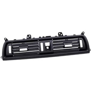 Automatische Airconditioning-uitgang Voor BMW Voor 5 Serie Voor F10 F11 520i 525i 528i 530i 535i Auto Dashboard Centrale A/C Conditioner Air Vent Outlet Panel Grille Cover (Size : Plain-black)