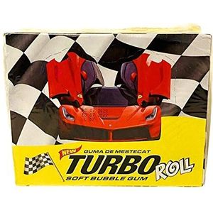 Turbo Soft Bubble Kauwgom - Volledige Doos van 100 Stuks Zachte Kauwgom Met Tutti Frutti Smaak