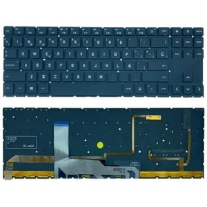 Amerikaans Russisch Spaans Portugees Laptop RGB-toetsenbord voor HP voor OMEN 15 15-EN 15-EK TPN-Q238 TPN-Q236 16-B Q265 15-EK000(SP RGB)
