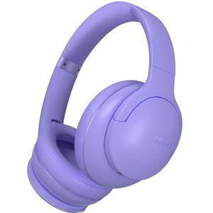 DOQAUS Draadloze Hoofdtelefoon Bluetooth V5.3, 90 uur Speeltijd Over-ear-koptelefoons met 3 EQ-modi, Hifistereo, Opvouwbare Koptelefoon met Microfoon voor Mobiel/Xiaomi/TV/PC(Lila)