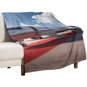 Flanellen deken, super zachte dekens 30 x 50 inch, warme pluche dekens en plaids, lichtgewicht gezellige donzige deken voor bank slaapbank, rode loper vliegtuig gooien deken het hele seizoen