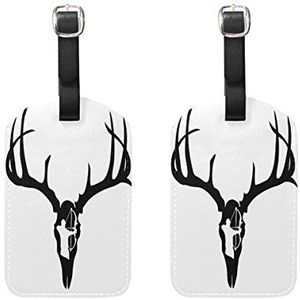 Aumimi Antlers and Archery Man Travel Bagage Tags Luchtvaartmaatschappijen Bagage Labels 2 stks