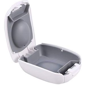 Supvox Koffer voor gehoorapparatuur, waterdicht, draagbaar, klein gehoorapparaat (wit)