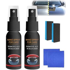 Nurafix Nano Car Spray, Nurafix Nano Scratch Remover, Nurafix Nano Car Scratch Remover (2 bottles)