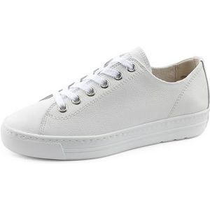 Paul Green Superzachte sneakers voor dames, lage sneakers, wit zilver 011, 41 EU