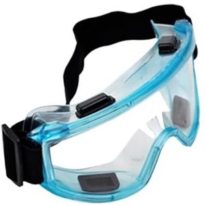 MJINA Anti-Splash Veiligheidsbril Slagvast Winddicht Anti-Stof Beschermende Bril Breed View Voor Werk DIY Dagelijkse Veiligheid (Blauw)