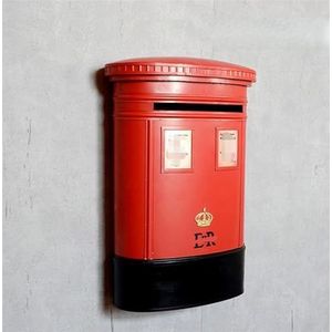 Postdozen Brievenbus Brievenbussen Wandbrievenbussen Retro Brievenbussen Gemeenschapsbrievenbus Villa Brievenbus Voor Buiten Pakketkast(Rot)