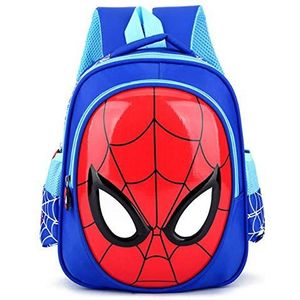 Peuterrugzak ZWRY Jongens 3-6 jaar oud 3D schooltassen kind spiderman boekentas kinderen schoudertas schooltas knapzak waterdichte rugzakken blauw