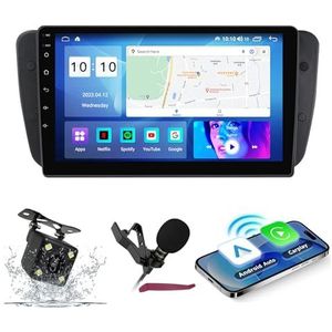Android 14 Autoradio Navi voor S-eat Ibiza (2009-2013) 9 ""Schermradio met draadloze carplay Android Auto GPS Navigatieondersteuning Bluetooth 5.0 HIFI FM 5G-WiFi SWC MIC,M300s