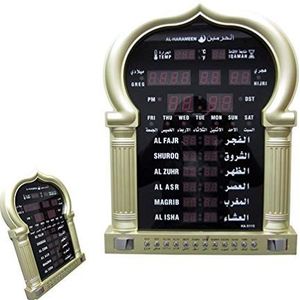 HXZB Het moslim gebed Azan horloge, groot islamitisch gebed digitale tijdklok, Masjid Design Koran Arabisch moslim cadeau klok