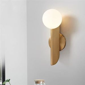 - glazen bal wandlamp minimalistische moderne led wandlampen slaapkamer nachtkastje spiegel gang gangpad decoratief,Moderne inrichting