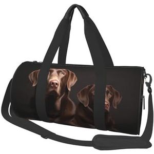 Reizen Duffle Bag Weekender Tassen Voor Mannen Vrouwen Met Schoenenvak Grote Capaciteit Weekender Overnachting Tas Franse Bulldog Carry On Tote Tassen Sport Gym Tas Voor Reizen Yoga, Bruine Labrador