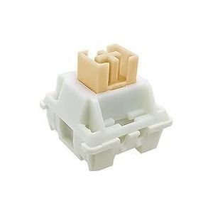 Outemu Cream Pro Switch, 5pin Pre-lubed Lineaire/Stille/Clicky Schakelaar Voor Aangepast Mechanisch Toetsenbord (Color : Silent Cream Yellow, Size : 90PCS)