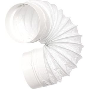 Ø 100mm Flexibele Slang met Connector - Ventilatieslang Ventilatiebuis - PVC Kunststof