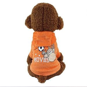YABAISHI Huisdieren Shirt Polyester Hooded T-shirt van de Kat hondenkleding herfst en winter Geladen Kleine Hond (Color : 3, Size : L)