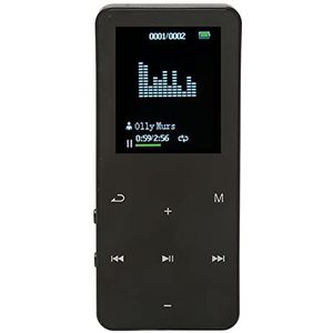 8G MP3-speler, Ruisonderdrukking HD-opname Lichtgewicht Muziekspeler 4.2 Touch-knoppen voor Dagelijks Gebruik voor Atleten (zwart)