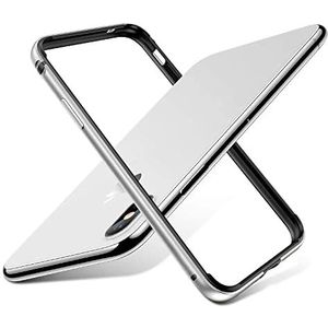Aluminium Metalen Beschermende Bumper Case voor IPhone 13 12 11 Pro XS Max 13Pro XR X 7 8 14 Plus Telefoon Cover Coque Frame Accessoires, Zilver, Voor iPhone SE 2020