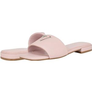 GUESS Dames getemde platte sandaal, roze, 4 UK, roze, 37 EU