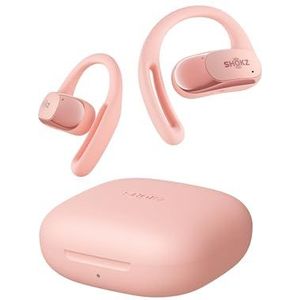 SHOKZ OpenFit Air open-ear hoofdtelefoon echte draadloze Bluetooth-oortelefoon met microfoon snel opladen 28 uur speeltijd IP54 waterdicht voor training - roze