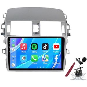 Android 14 Autoradio Sat Navi voor T-oyota Corolla (2006-2013) 9 Inch Touchscreen Multimedia Speler met Draadloze Carplay GPS Navigatie FM RDS Bluetooth 5G-WiFi SWC DSP,M120s