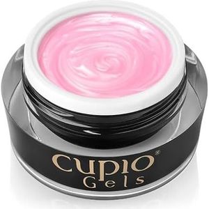 Cupio Builder Gel Pearl Bloom Pink Glow 15 ml – UV/LED roze parelgel – Zelfnivellerend – Voor glanzende elegante manicures