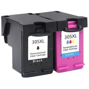 305XL Inktcartridge Compatibel met H-/P 305 XL DeskJet 2710 2730 2720 4110 4120 4130 4134 2320 Envy 6020 6022 6030 6032 Printer(1SET)