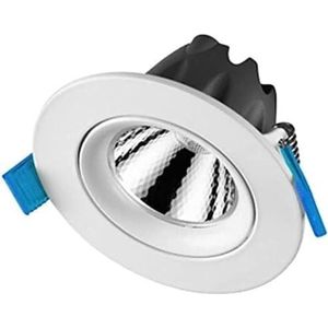 LED-cilinder, ingebouwde luchtverlichting 30W LED Ronde inbouwdownlight Hoge kleurweergave CRI85 Binnengangverlichting LED-verlichting Verlichting Hoek Inbouwdownlight AC110V-240V 140-160m(Size:12w)