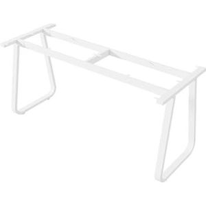 Simple Iron Table Legs, Metal Table Frames, Iron Table Legs Brackets, Suitable For Tiles, Rock Slabs, Marble, Solid Wood Slabs(White,130cm/51.18in*60cm/23.62in*72cm/28.34in)