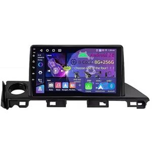 9 Inch 2 Din Android 15 Autoradio voor Mazda6 III 3 GJ GL 2015-2018 met CarPlay AHD Omgekeerd beeld Bediening op het stuur Bluetooth GPS navigatie FM Radio WiFi(C4 8+128G)
