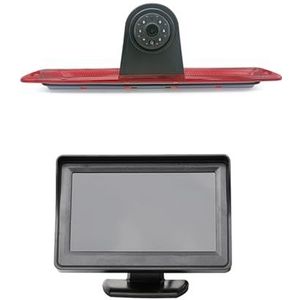 Backupcamera Voor VW Voor Crafter Auto Achteruitrijcamera Remlichtcamera met 4,3 inch display Autocamera Vervangen (Kleur : Desktop screen)