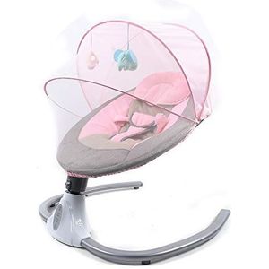 Roze elektrische babywip babyschommel Bluetooth USB Bouncer schommelstoel Cradle Rocker Seat springkasteel met muziek & speelgoed
