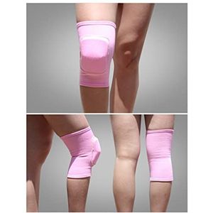 Knie-beschermers 2 stukken dansbasketbal voetbalkeeper volleybal yoga knie pads gym fitness knie pads Knie elleboogbeschermers (Color : Pink, Size : Size S)