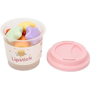 Stars Mini Lipstick, 6 Kleuren Matte Hydraterende Star Capsule Lipgloss Leuk voor Cosmetica (DR055)