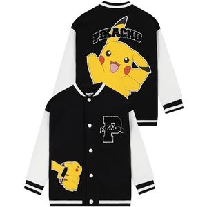Pokémon Jongensjack, Pikachu Varsity Jack, Pikachu Jongens Bomberjacks, Zwart 116