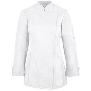 GREIFF Koksjack voor dames met verborgen drukknopen | regular fit | Cuisine Basic | Style 5405 | zwart, wit | in verschillende maten, wit, S