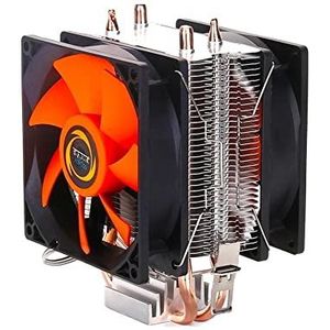 Efficiënte koeling processor Cooler Fan 3pin for Intel LGA 1150 1151 1155 1156 775 1200 AMD AM3 AM4 Stille ventilador stille radiator (Blade Color : Gray)