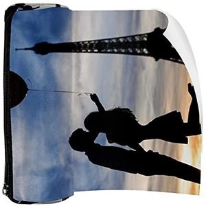 Potlood Case Kussen in Parijs Pouch Bag Pen Rits Tas voor Kantoorartikelen Reizen School Student Supplies