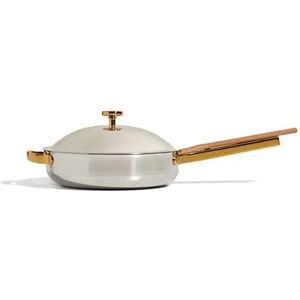 Our Place Titanium Always Pan Pro - 27 cm (2,65 l) anti-aanbakpan met antiaanbaklaag | Tri-laags titanium en roestvrij staal | Veilig voor oven, inductie en alle kookplaten tot 535°C | Inclusief
