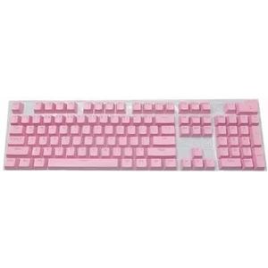 104 STKS/Set Universele Toetsenbord Compatibel voor Kersen/Kailh/Gateron Backlit Verlichting ABS Key Caps Verlichting Toetsenbord Computerrandapparatuur (roze)