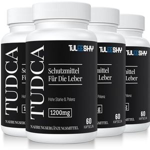 TUDCA Capsules - Een galzoutsupplement voor de lever | 1200mg per portie, 240 Capsules | Glutenvrij en Non-GMO (Pack of 4)