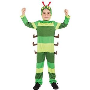 Bristol Novelty Caterpillar kostuum voor kinderen, leeftijd 8-10 jaar